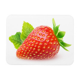 Aardbei en munt magneet