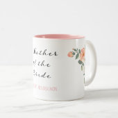 Aardbei en Roos van Cream Moeder van Bride Tweekleurige Koffiemok (Voorkant rechts)