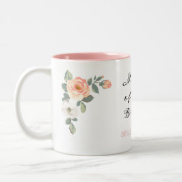 Aardbei en  Roos van Cream Moeder van Bride Tweekleurige Koffiemok