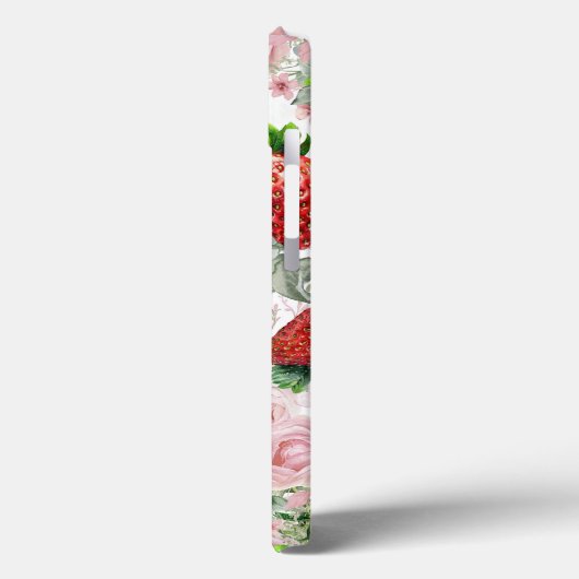 Aardbei en Rozen Case-Mate iPhone Case (Achterkant / Links)