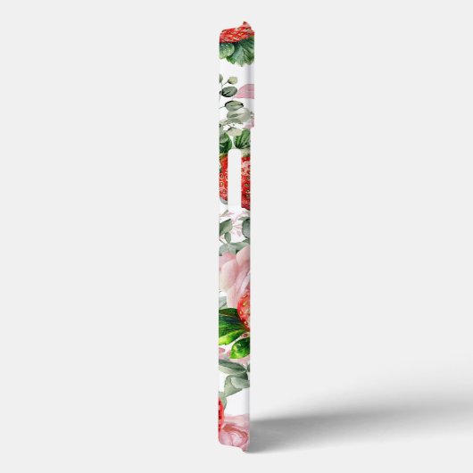 Aardbei en Rozen Case-Mate iPhone Case (Achterkant / Rechts)