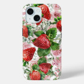 Aardbei en Rozen Case-Mate iPhone Case (Achterkant)