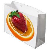 Aardbei en sinaasappel groot cadeauzakje (Achterkant Gekanteld)