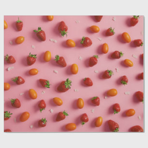 Aardbei en tomaat  cadeaupapier