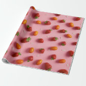 Aardbei en tomaat cadeaupapier (Uitgerold)