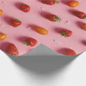 Aardbei en tomaat cadeaupapier (Hoek)