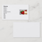 Aardbei en Visitekaartje van de kaasmakerij (Voorkant / Achterkant)