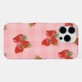 Aardbei Esthetische Hoes | Verse Fruitige Sfeer iPhone Hoesje (Achterkant horizontaal)