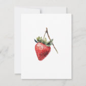 Aardbei Fairy Berry Sweet Girls eerste verjaardag Bedankkaart (Achterkant)