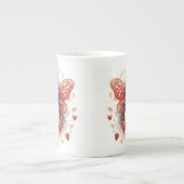 Aardbei Fairy Bone China Mok (Voorkant)