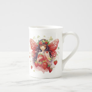 Aardbei Fairy Bone China Mok