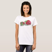 Aardbei Fairy Waterverf T-shirt (Voorkant volledig)