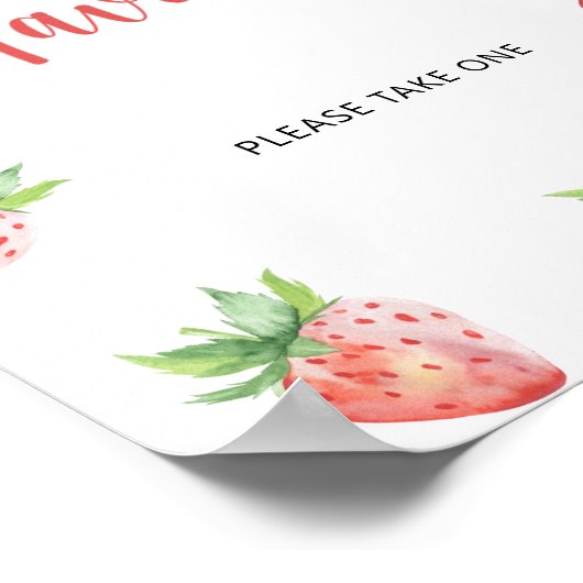 Aardbei \ Favorieten Poster (Hoek)