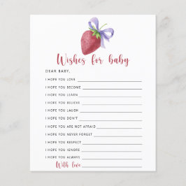 Aardbei - Feestspel | Wensen voor baby