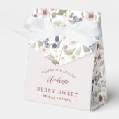 Aardbei Floral Berry Sweet Vrijgezellenfeest Bedan Bedankdoosjes (Voorkant Zijde)