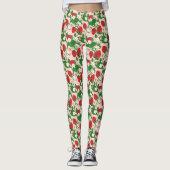 Aardbei & Floral Vine Leggings (Voorkant)