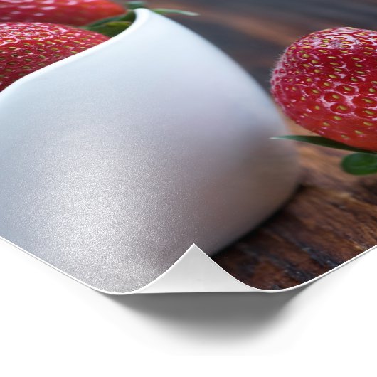 Aardbei Foto Afdruk (Hoek)