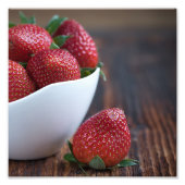 Aardbei Foto Afdruk (Voorkant)