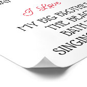 Aardbei foto eerste verjaardag mijlpaal poster (Hoek)