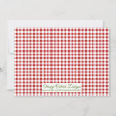 Aardbei | Foto uitnodiging op zaterdag (Achterkant)