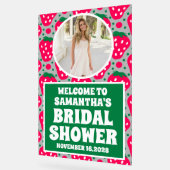 Aardbei Foto Vrijgezellenfeest Welkom Frosted Acryl Bord (Hoek)