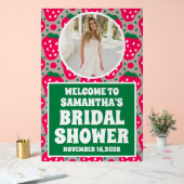 Aardbei Foto Vrijgezellenfeest Welkom Frosted Acryl Bord (Huwelijk)