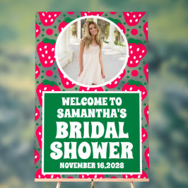 Aardbei Foto Vrijgezellenfeest Welkom Frosted Acryl Bord