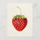Aardbei (Fragaria) Waterverf van fruit Briefkaart (Voorkant)
