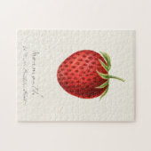 Aardbei (Fragaria) Waterverf van fruit Legpuzzel (Horizontaal)