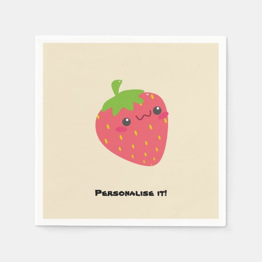 Aardbei Friend Servet (Voorkant)