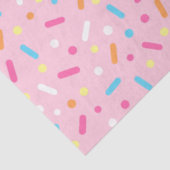 Aardbei Frosting Icing & Donut Sprinkels Tissuepapier (Detail)