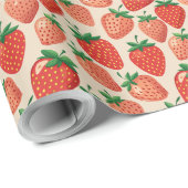 AARDBEI FRUIT CADEAUPAPIER (Rol Hoek)