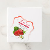 Aardbei Fruit Dank Je Bedankjes Labels (In situ)