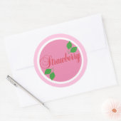 Aardbei Fruit label Sticker (Envelop)