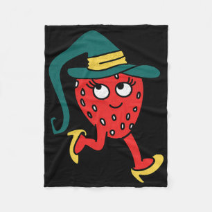 Aardbei Fruit Lazy Halloween Costume Fleece Deken