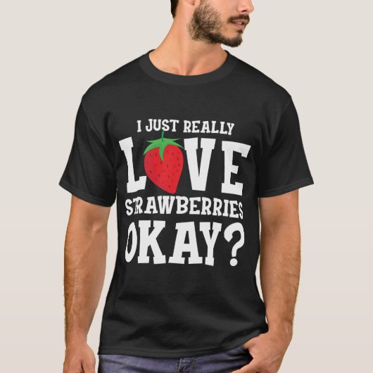 Aardbei Fruit Liefhebber Zoete bessen T-shirt (Voorkant)