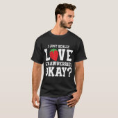 Aardbei Fruit Liefhebber Zoete bessen T-shirt (Voorkant volledig)