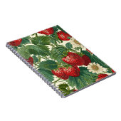 Aardbei Fruit Patroon Notitieboek (Rechterzijde)