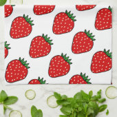 Aardbei Fruit Retro Keuken Handdoek Gift (Gevouwen)