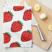 Aardbei Fruit Retro Keuken Handdoek Gift (Quarter Fold)