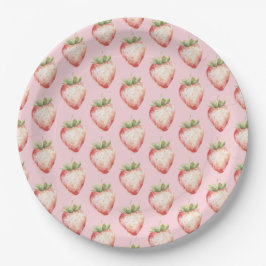 Aardbei Fruit Verjaardag Papieren Bordje
