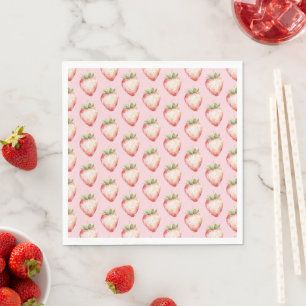 Aardbei Fruit Verjaardag Servet
