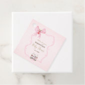 Aardbei, Gans, Boog Lijst Stippen Baby shower Bedankjes Labels (In situ)