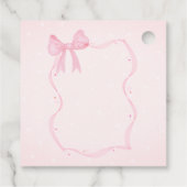 Aardbei, Gans, Boog Lijst Stippen Baby shower Bedankjes Labels (Achterkant)