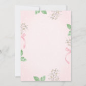 Aardbei, Gans, Boog Lijst Stippen Baby shower Kaart (Achterkant)