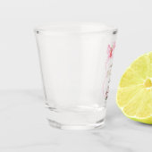 Aardbei,Gans,Bow Frame Stippen Baby Shower Shot Glas (Links)