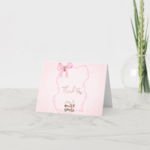 Aardbei,Gans,Pijl Kader Stippen Baby Shower Bedankkaart