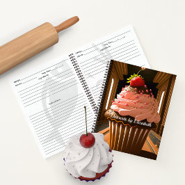 Aardbei, gebrand Cupcake-dessert Recipes Notitieboek