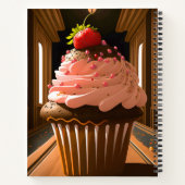 Aardbei, gebrand Cupcake-dessert Recipes Notitieboek (Achterkant)