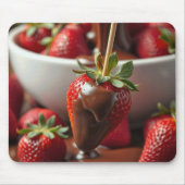 Aardbei Gedompeld In Chocolade Muismat (Voorkant)